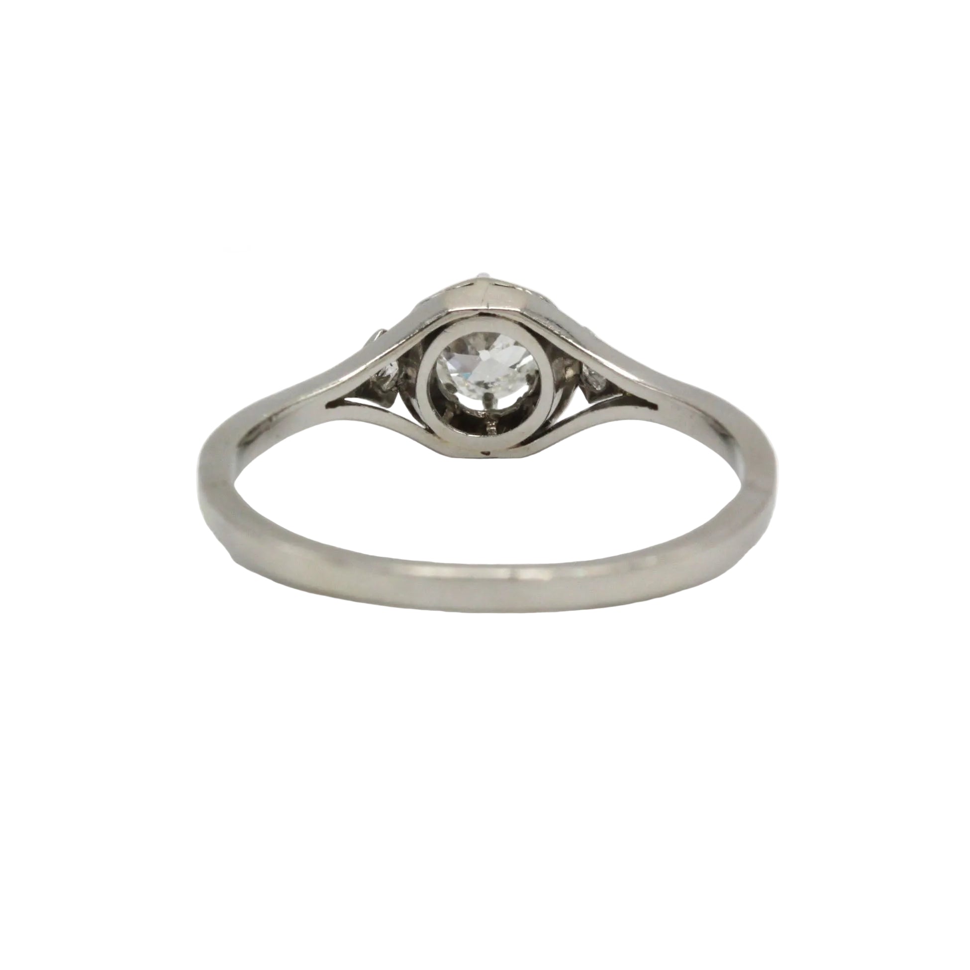 Platinum and Diamond Solitaire Ring