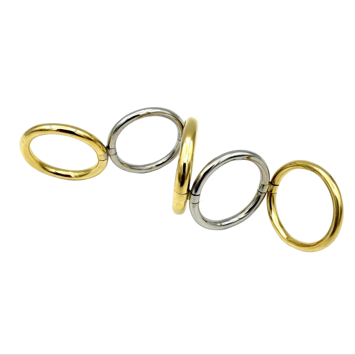 POMELLATO "Tubolare" Ring in white gold and yellow gold