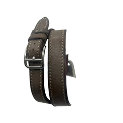 HERMÈS "Cape Cod" PM Watch in Steel and Leather