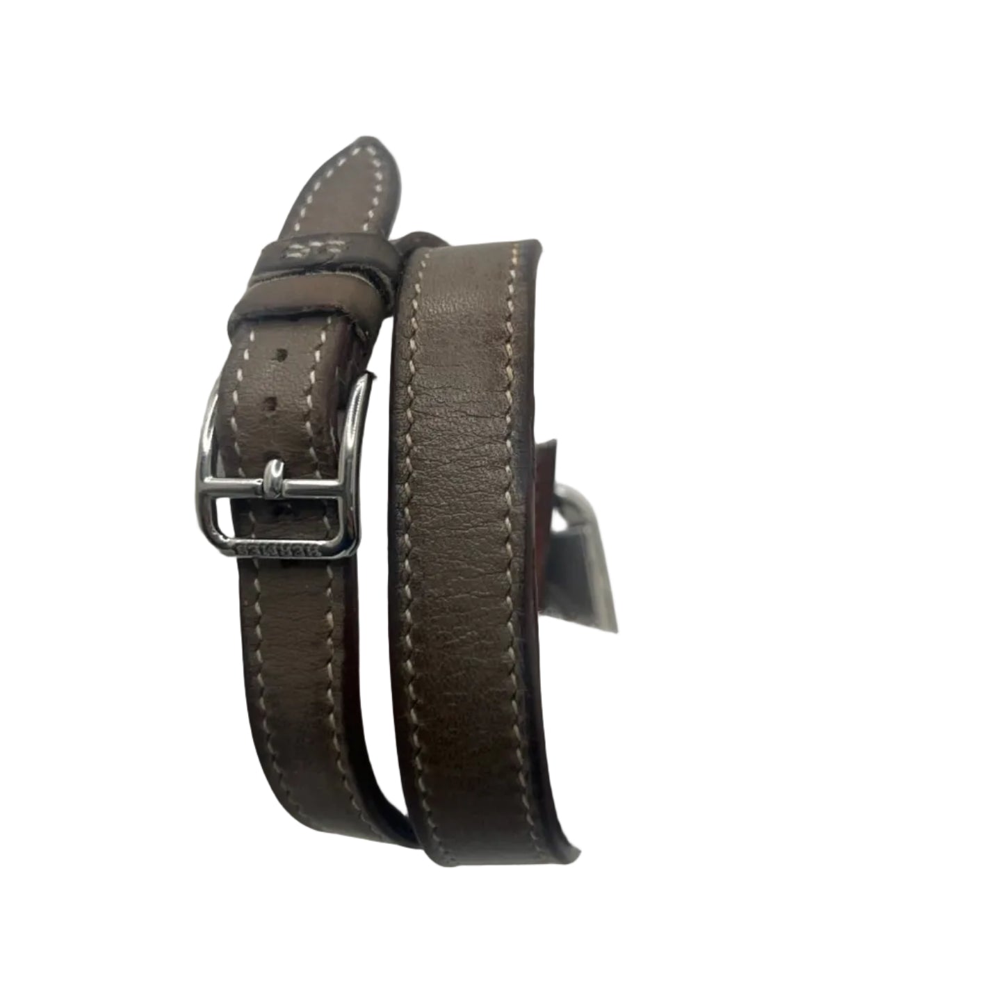 HERMÈS "Cape Cod" PM Watch in Steel and Leather