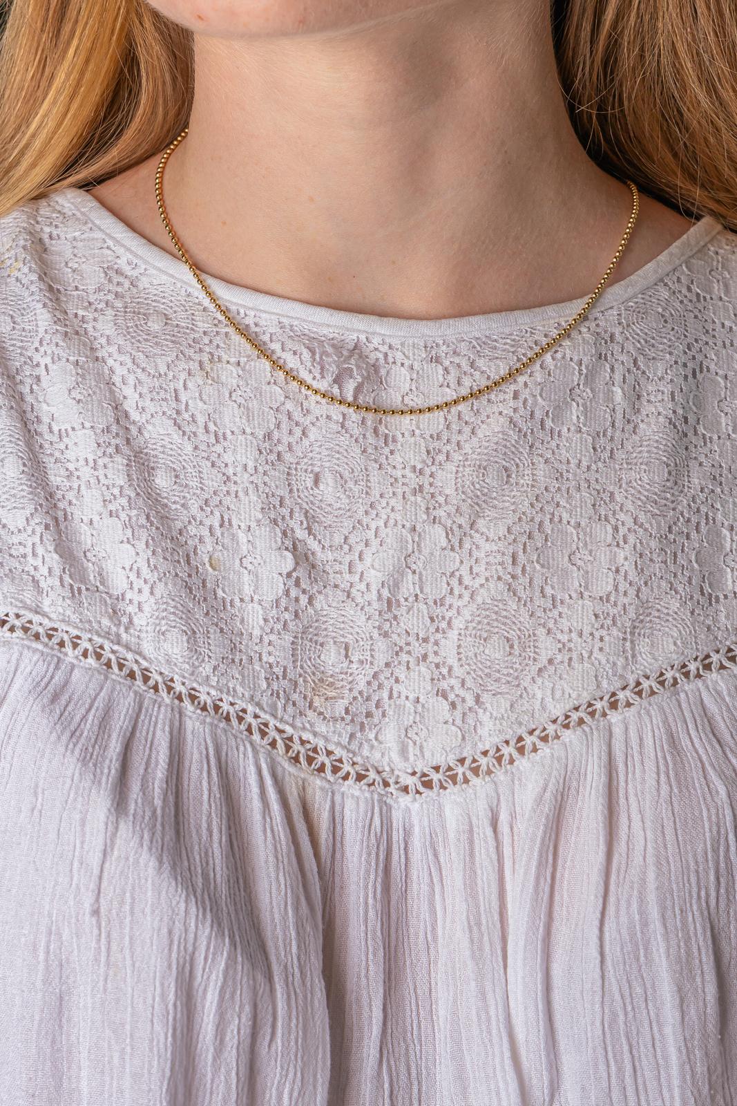 Collier Maille boule Or jaune