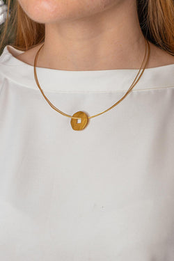 Dinh Van Necklace: Chinese-Style Yellow Gold Piece