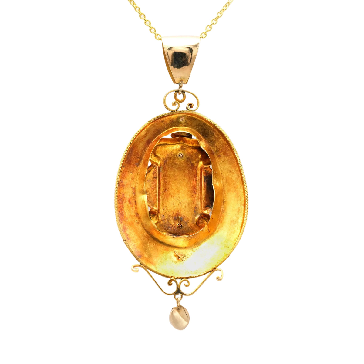Yellow Gold and Pearl Pendant