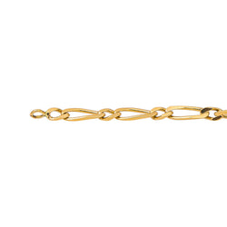 Yellow Gold Figaro Chain Necklace