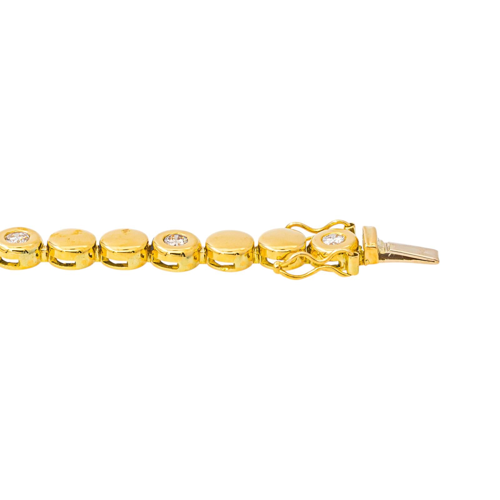 Yellow Gold Diamond Bracelet