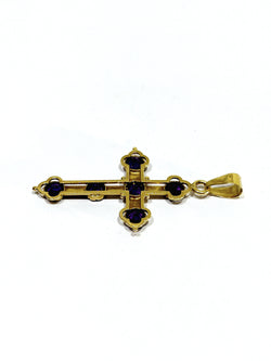 Gold and Amethyst Cross
