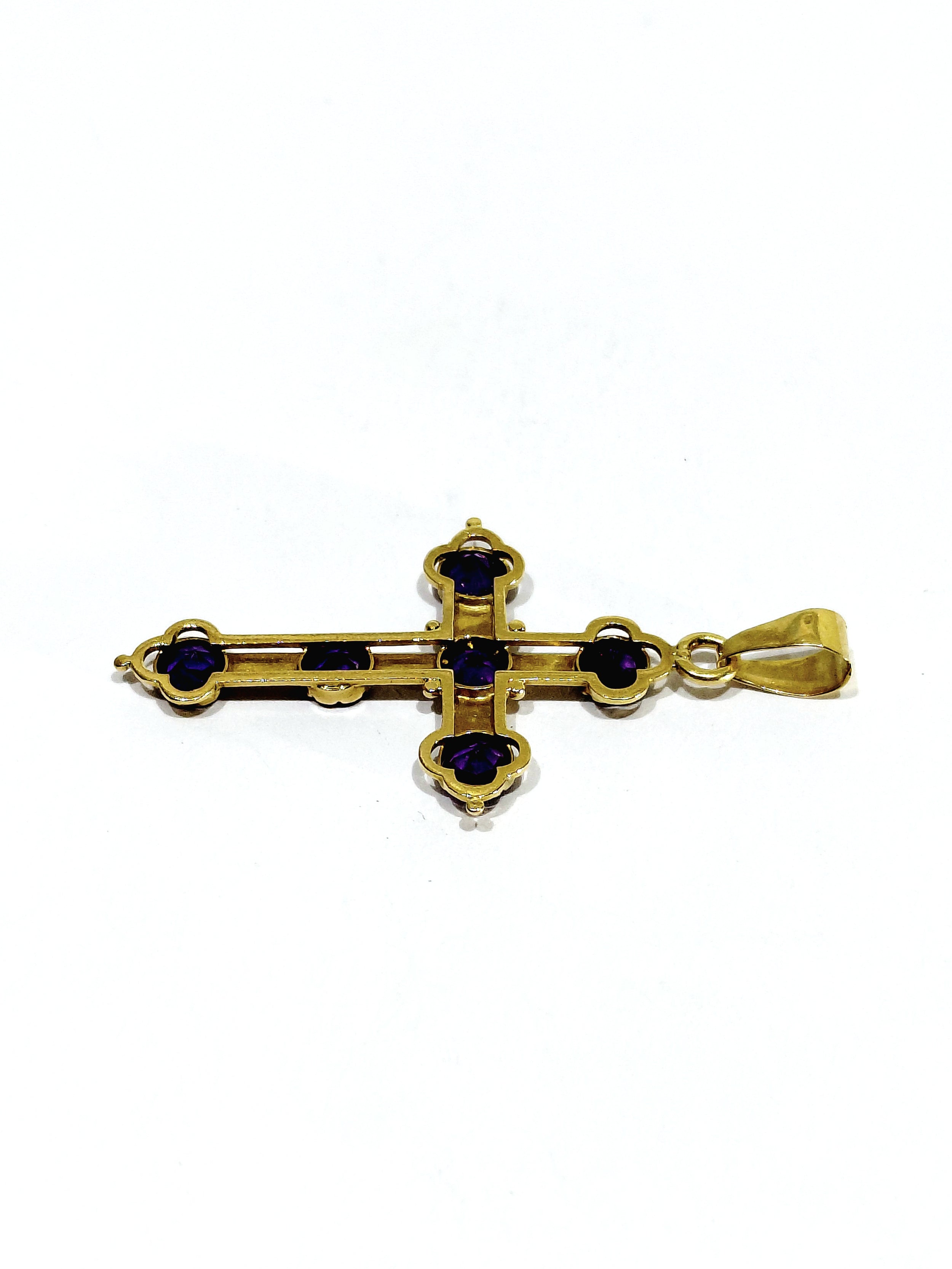 Gold and Amethyst Cross