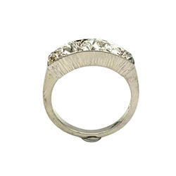 White Gold and Diamond Garter Ring