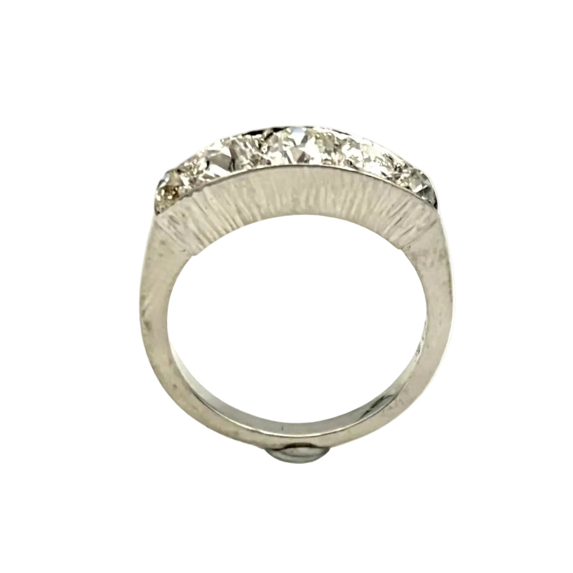White Gold and Diamond Garter Ring