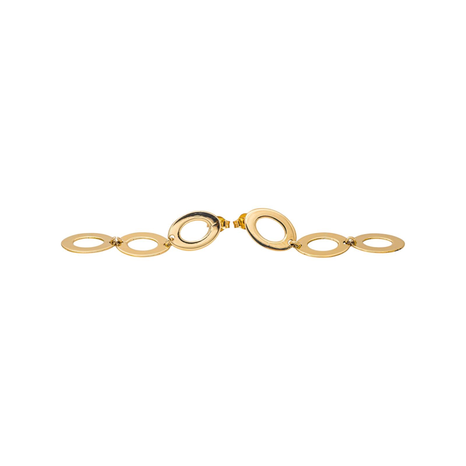 Yellow gold earrings