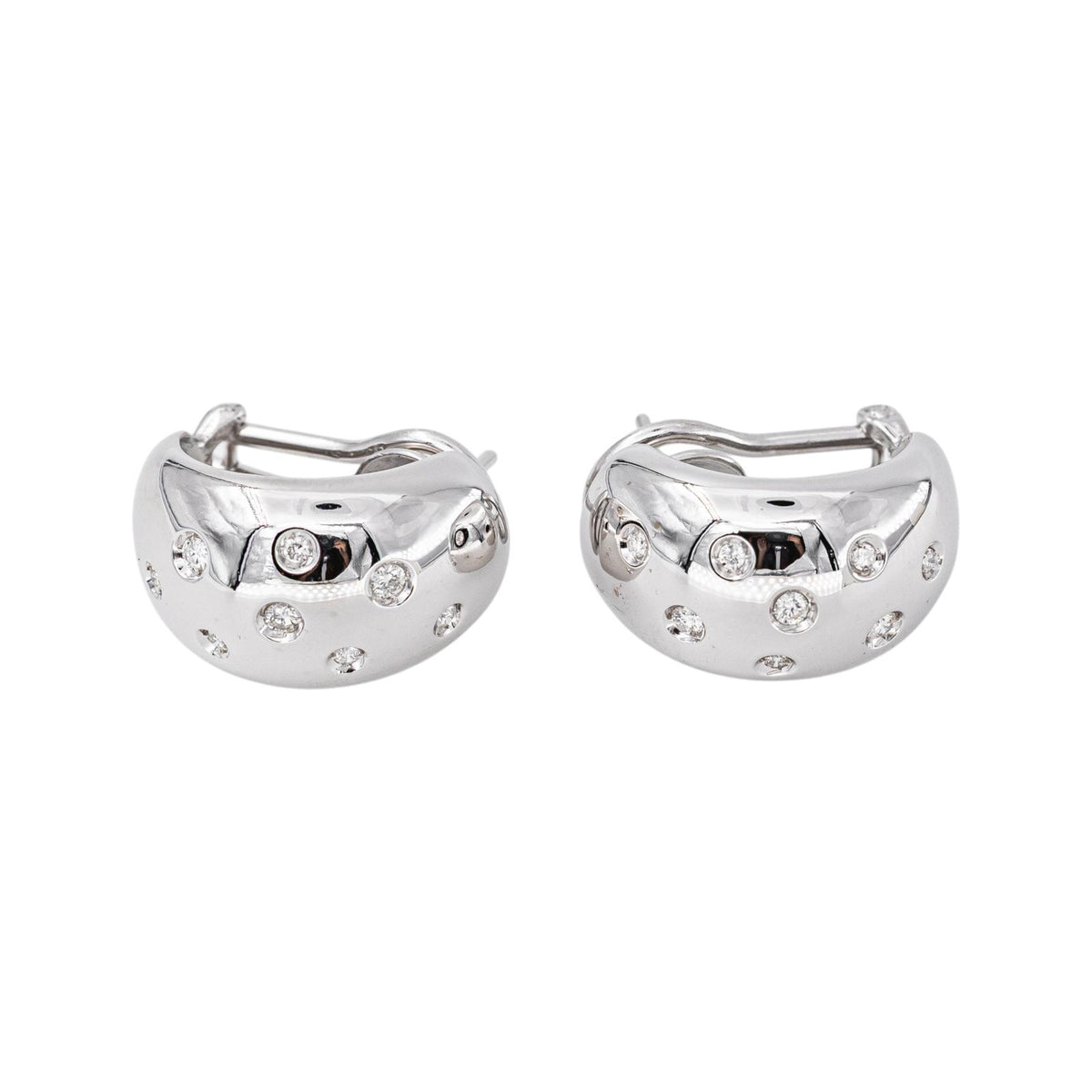 Boucles d'oreilles Or blanc Diamant