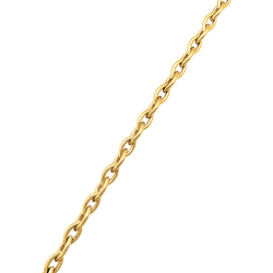 Bracelet Poiray, or jaune maillons navettes.