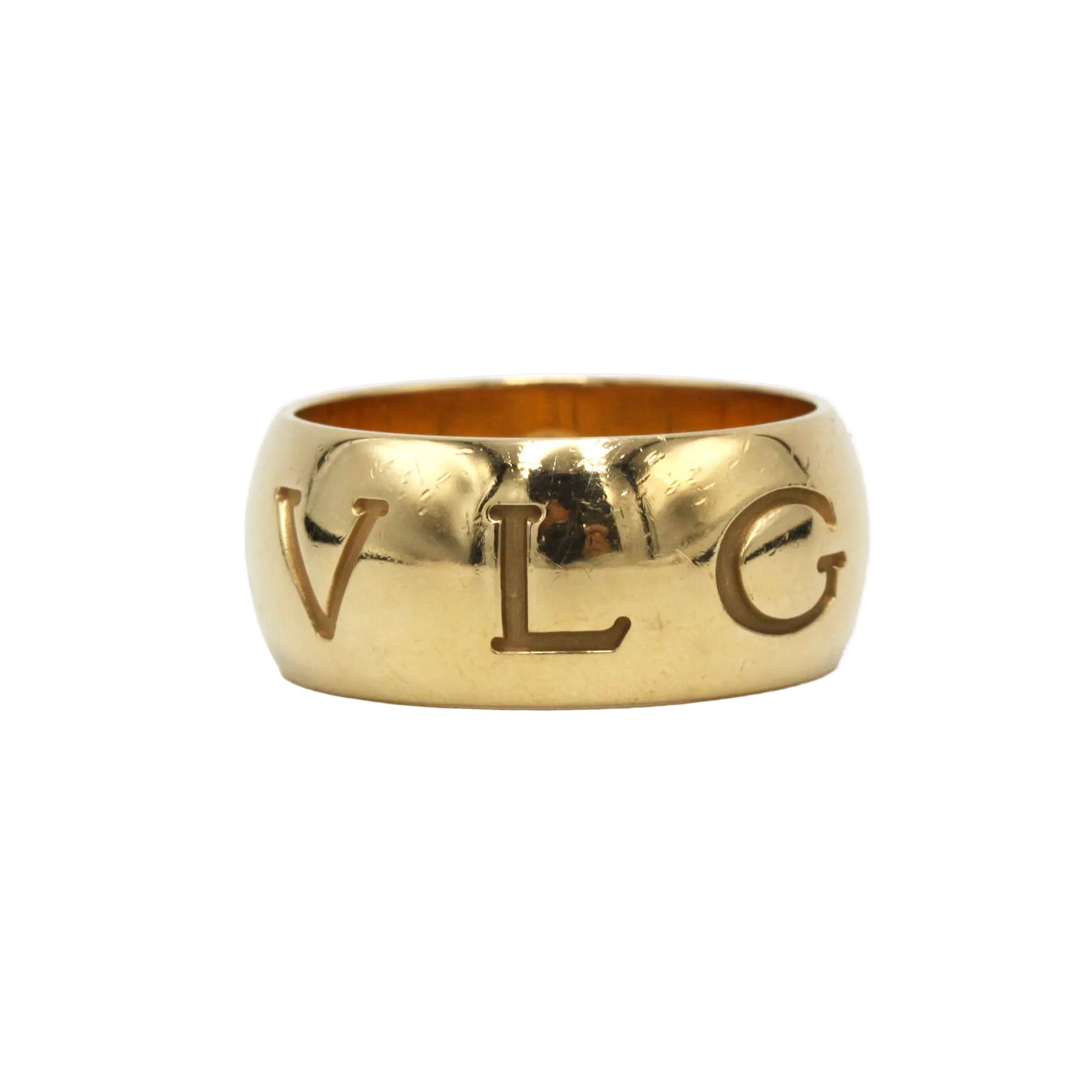BULGARI "Monologo" Band Ring in Yellow gold