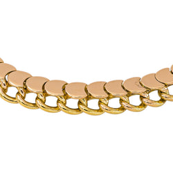 Rose gold Half-Moon Link Bracelet
