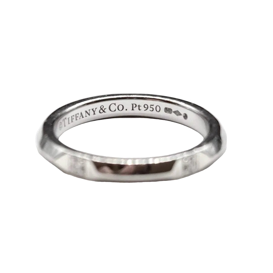 TIFFANY & CO. "Tiffany True" Wedding Band in Platinum and Diamonds