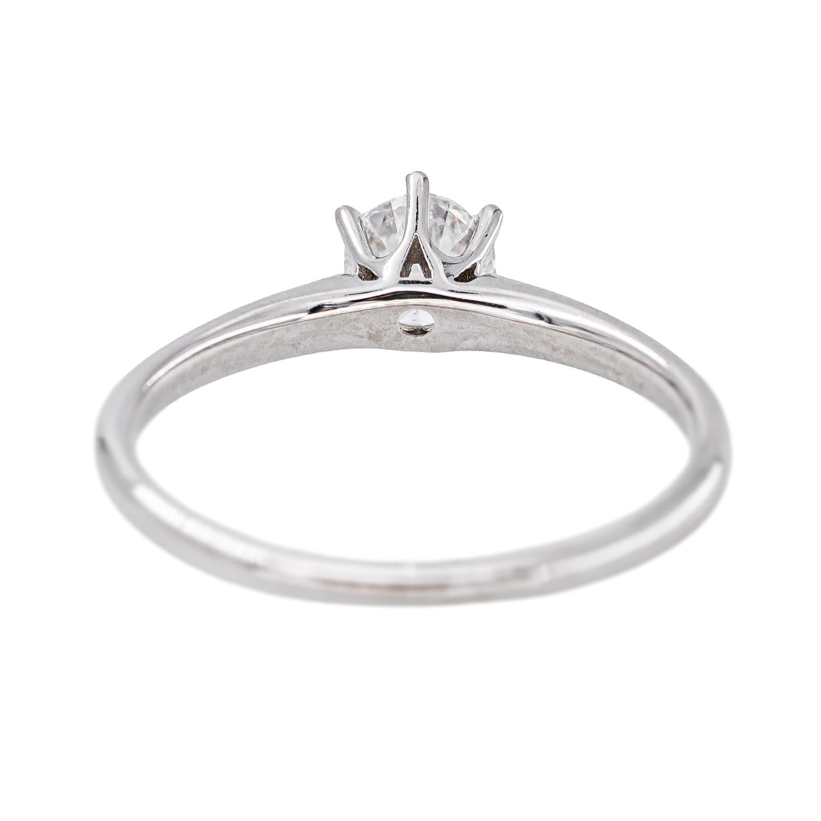 White Gold Solitaire Diamond Ring