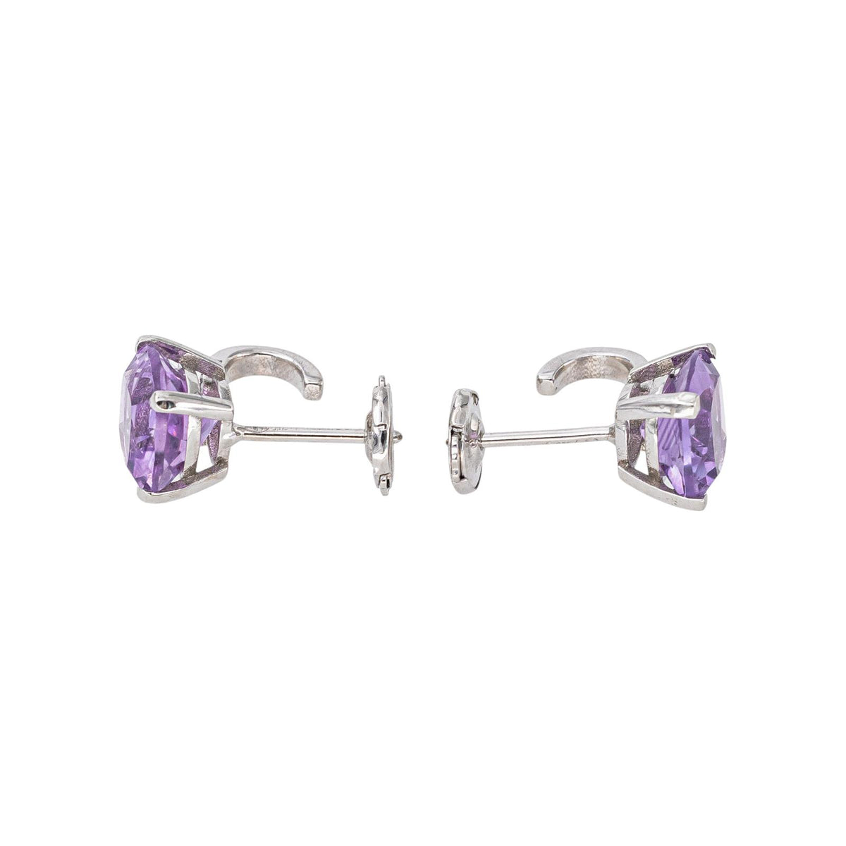 Mauboussin "Petit visage d'amour" Earrings White gold Amethyst