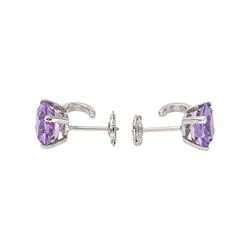 Mauboussin "Petit visage d'amour" Earrings White gold Amethyst