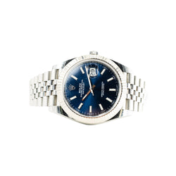 ROLEX "Datejust 41" watch in steel and white gold