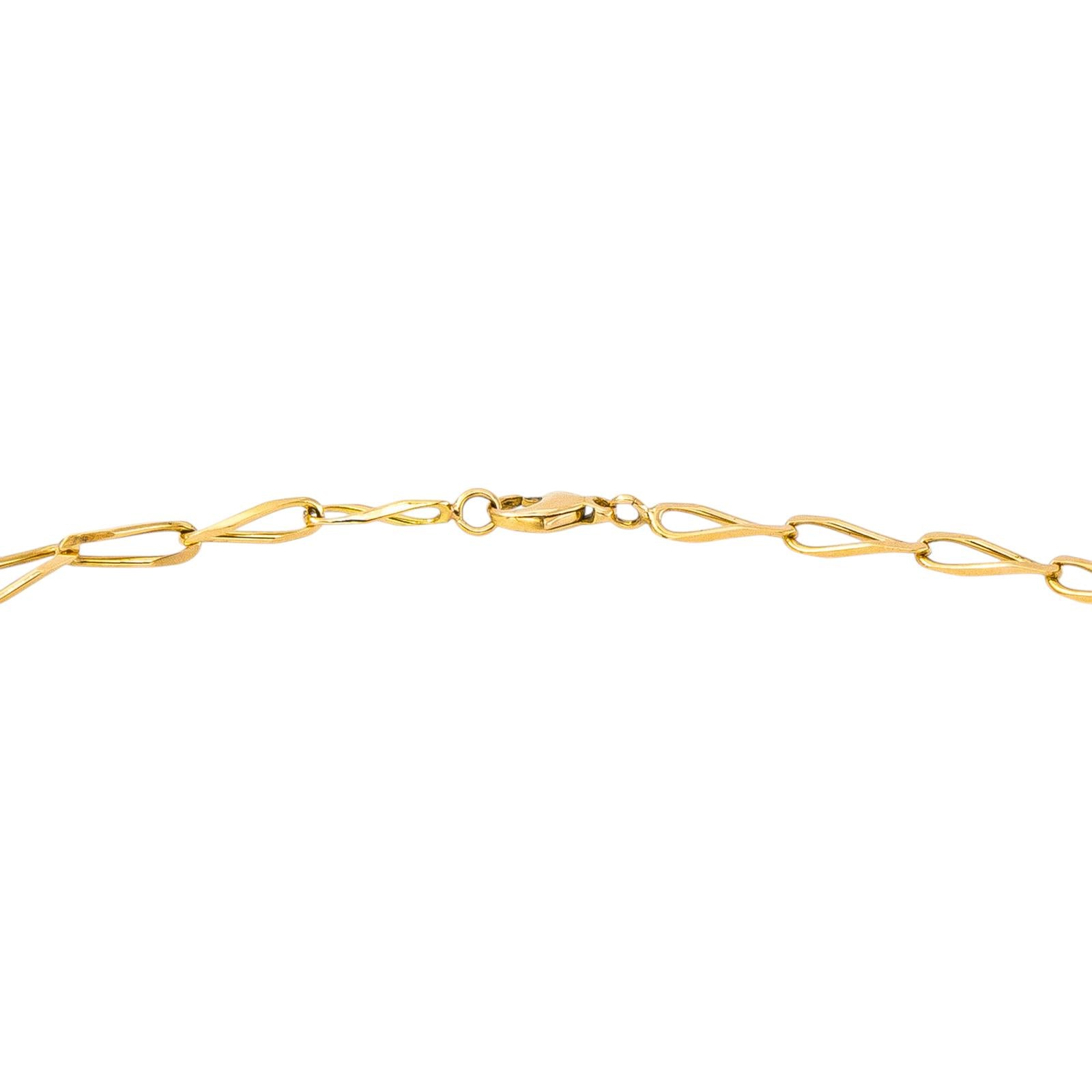 Yellow Gold Horse-Link Necklace
