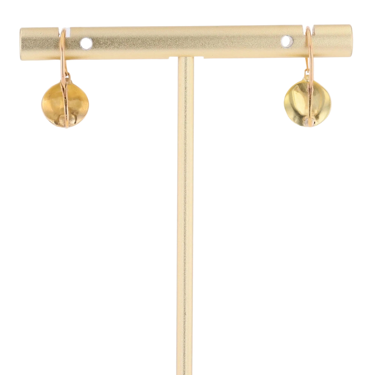 Yellow gold and Rose gold Lever-back Earrings
