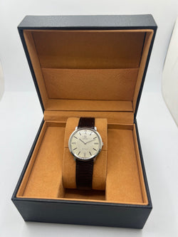 OMEGA "De Ville" Watch in Steel and Leather