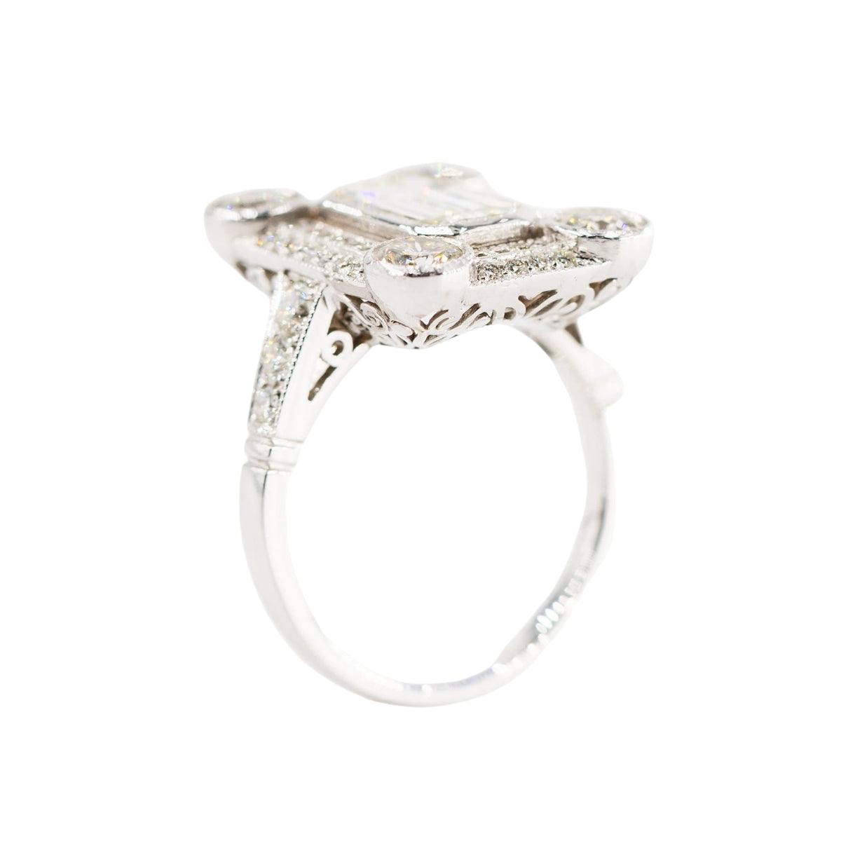 White Gold and Diamond Ring