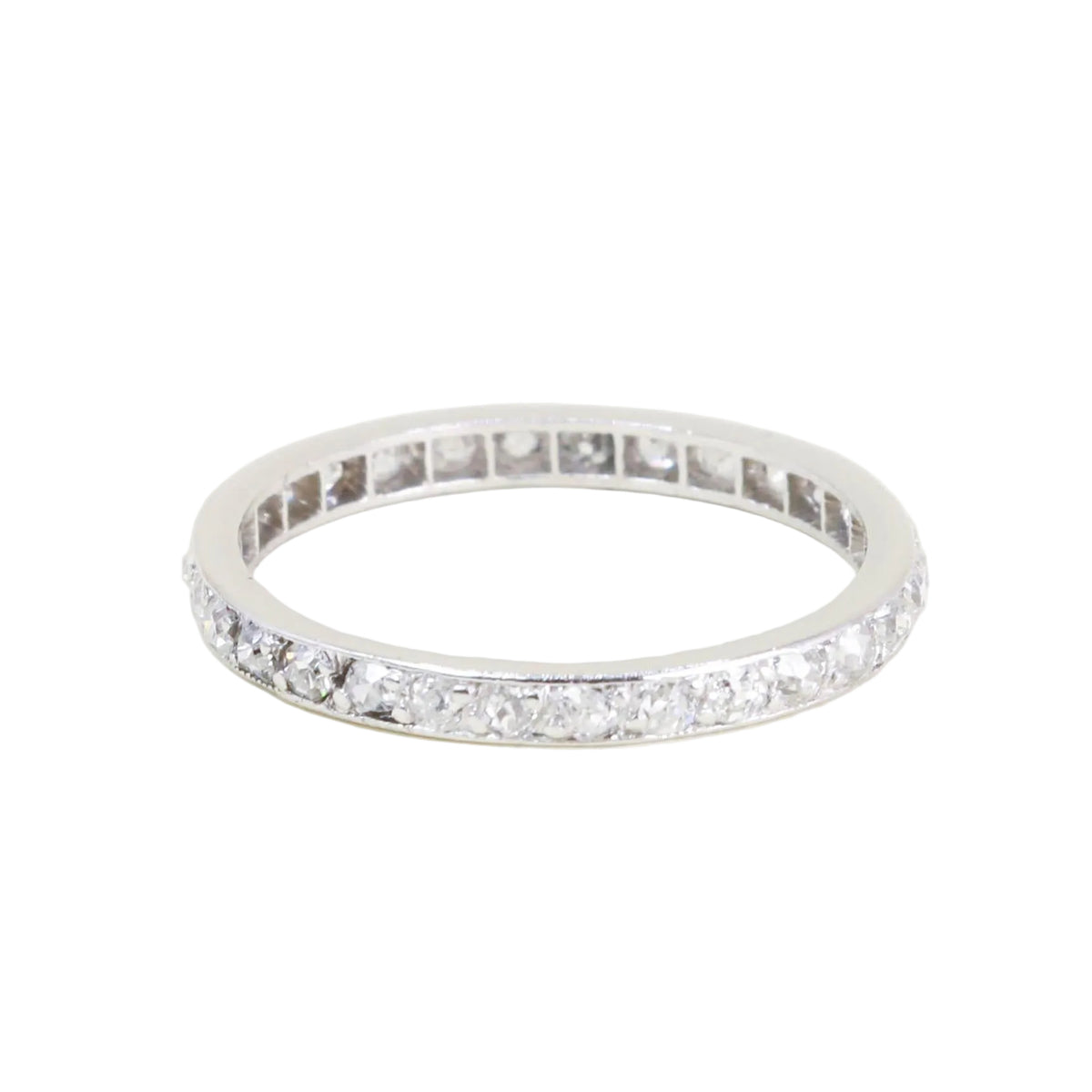 Platinum and Diamond Wedding Band