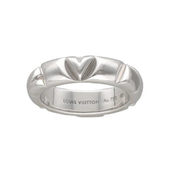 LOUIS VUITTON "Volt" Wedding Band in White Gold