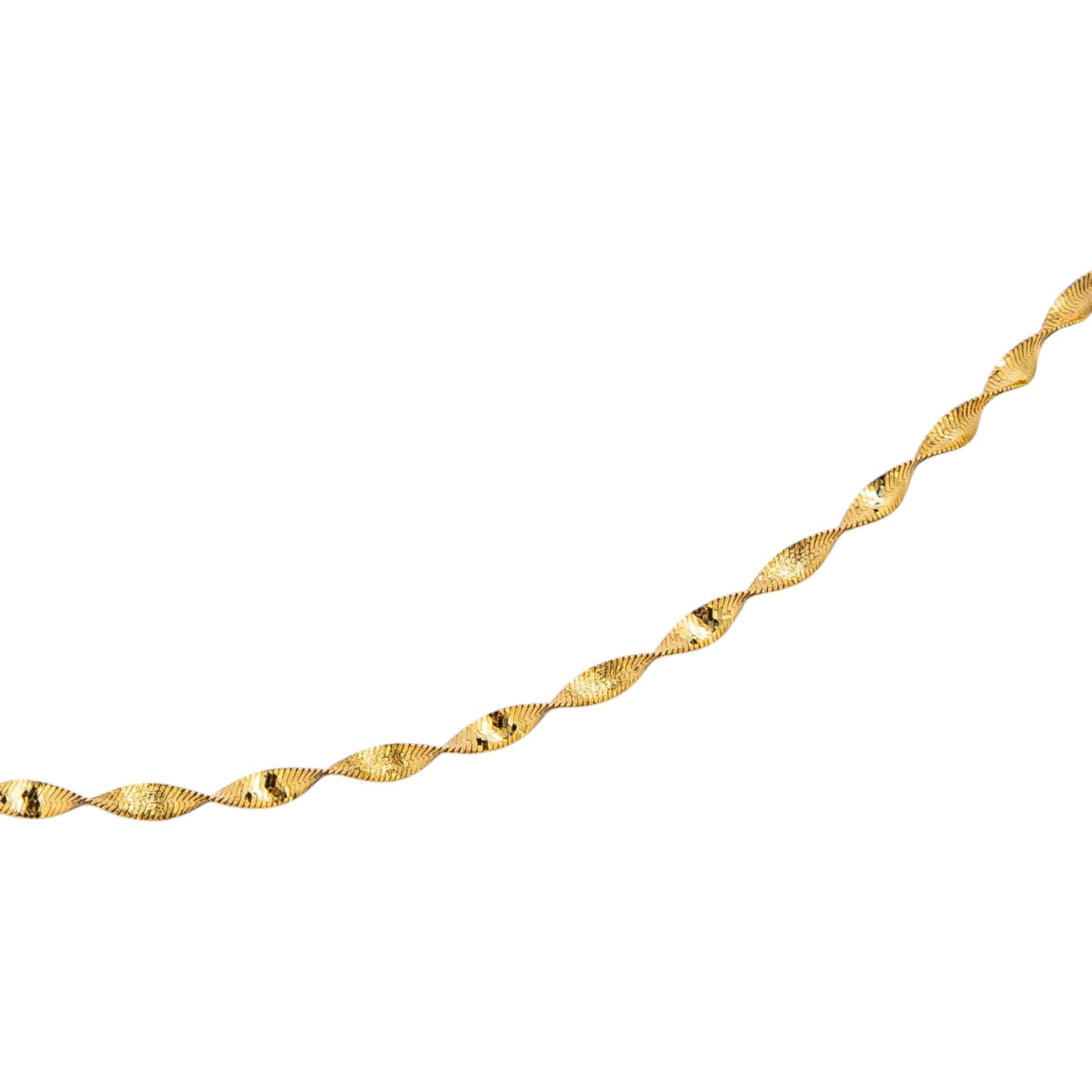 Collier Maille Miroir Or jaune