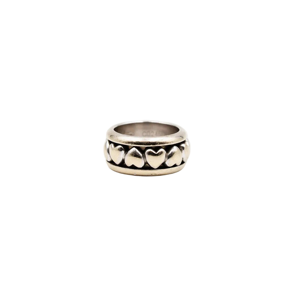 Bague Bandeau PIAGET "Coeur" en or blanc et diamants