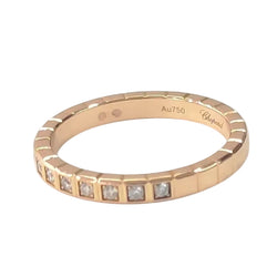 CHOPARD "Ice Cube" Wedding Band in Rose gold and Diamonds