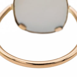 Ginette NY White Mop Antique Rose gold Mother-of-pearl Ring