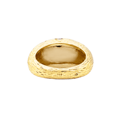 Bague Fred Paris, "Léopard", or jaune, émail noir.