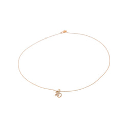 Ginette NY Necklace 20 Rose gold Diamond
