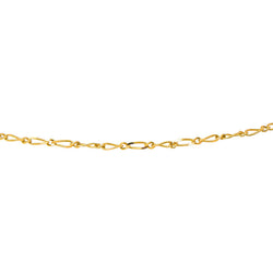 Yellow Gold Figaro Chain Necklace