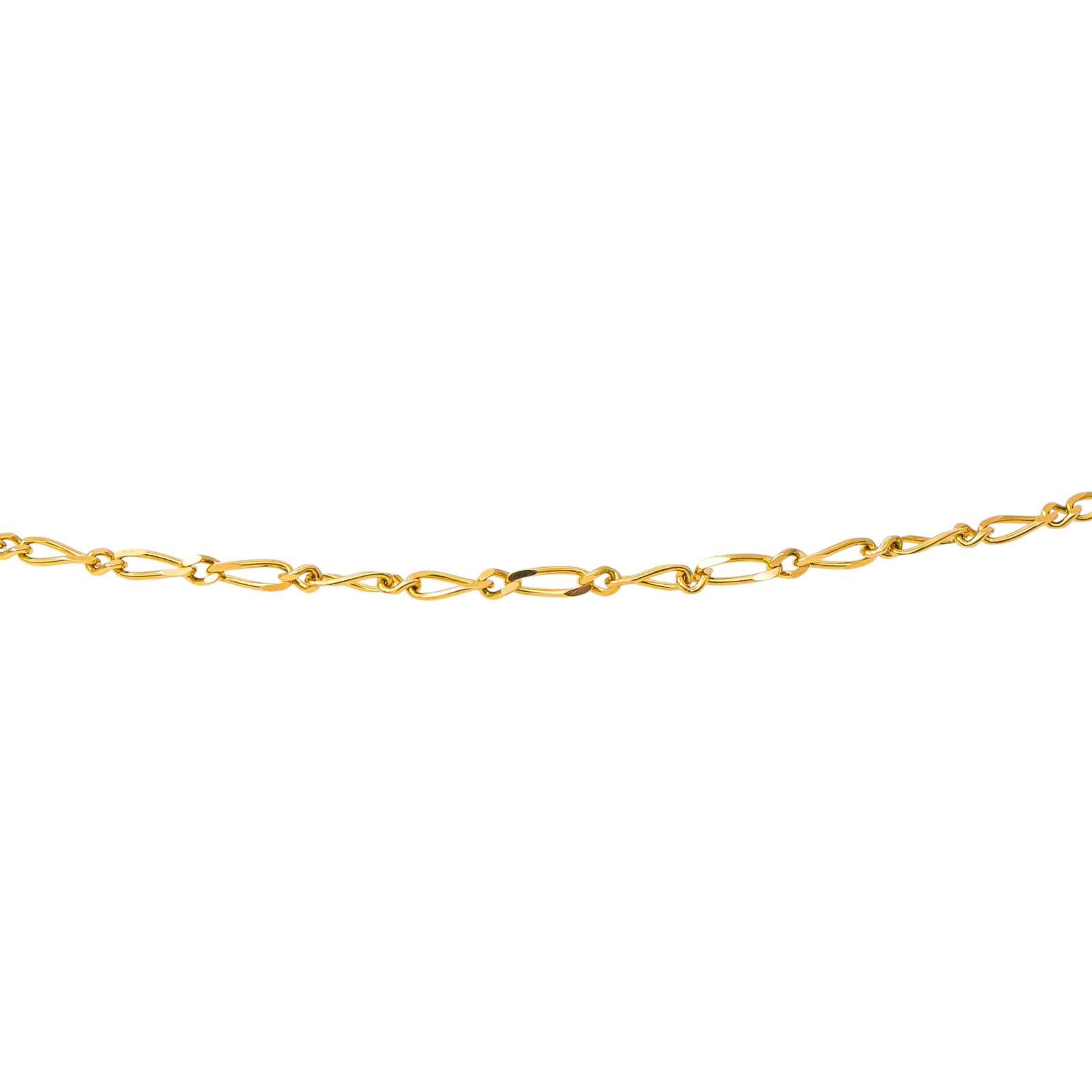 Yellow Gold Figaro Chain Necklace