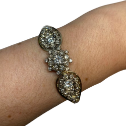 VINTAGE 18K Gold Bracelet with Diamonds, Approx. 6.50–7 CTS