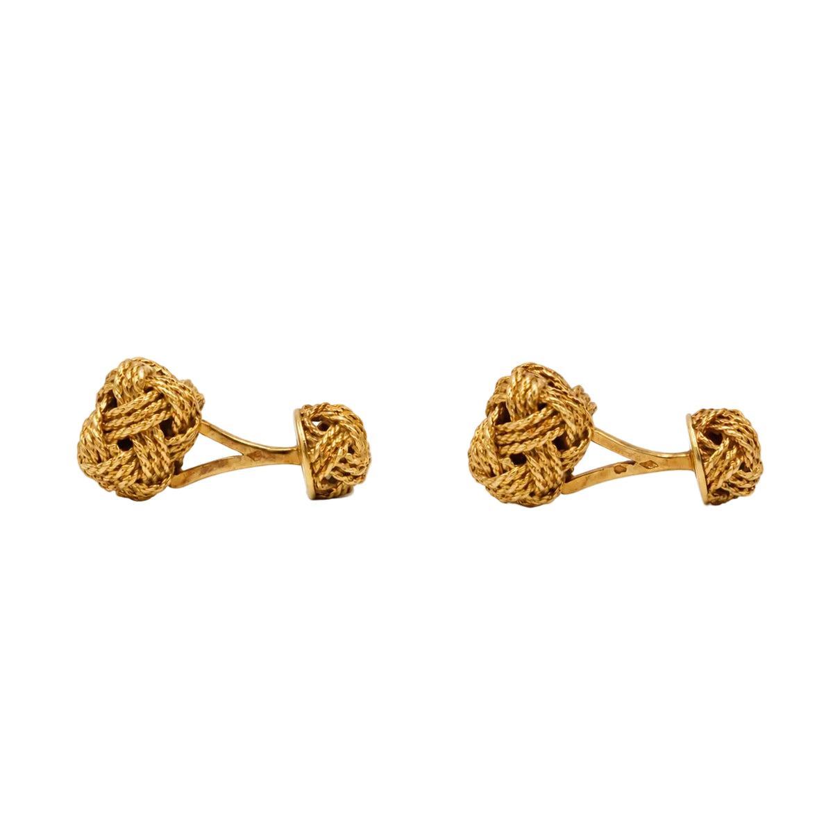 HERMÈS yellow gold cufflinks