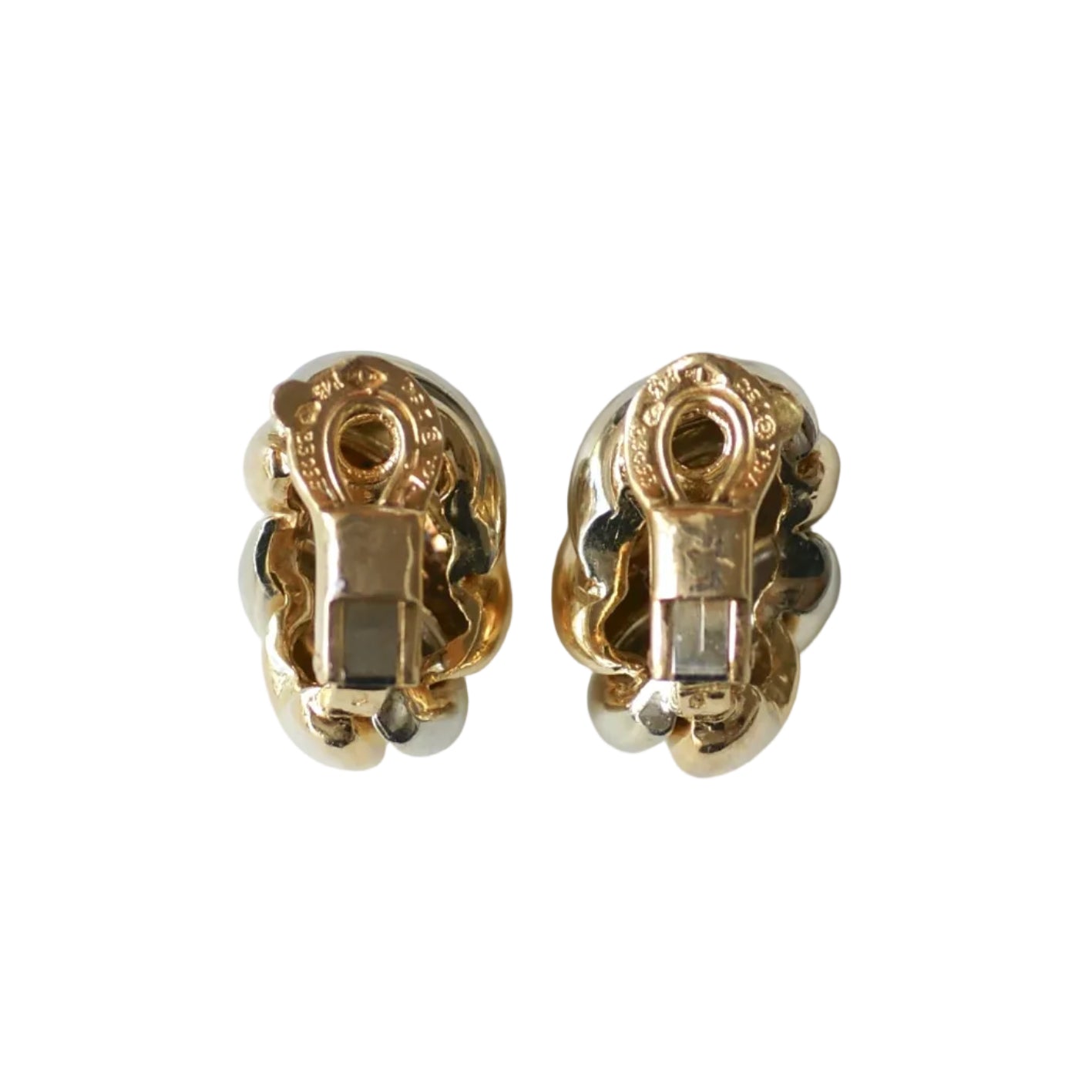 Clip Earrings VAN CLEEF & ARPELS in White gold and Yellow gold