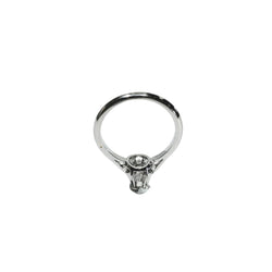 White gold and diamond Solitaire Ring