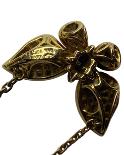 FRED "Articulated Butterfly" Pendant Necklace in yellow gold, rubies, emeralds, and diamonds