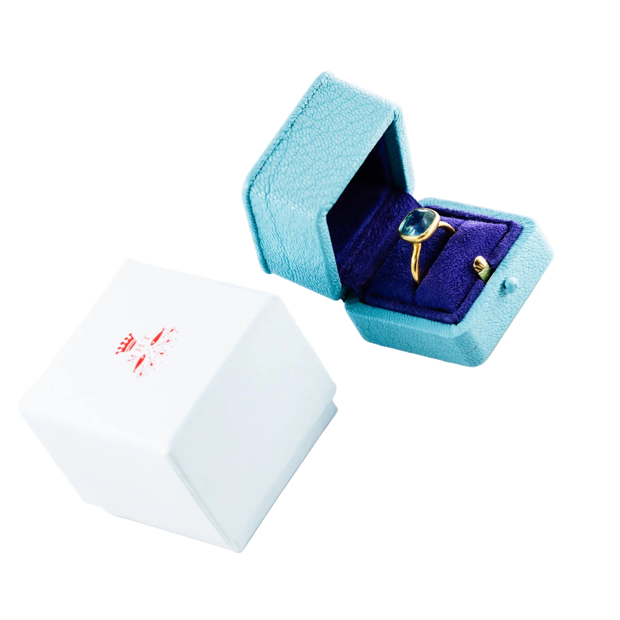 MARIE-HÉLÈNE DE TAILLAC Solitaire Ring in yellow gold and Tourmaline