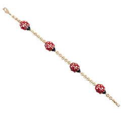 CARTIER "Ladybugs" Bracelet in yellow gold and Enamel