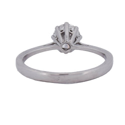 White Gold Solitaire Ring with a Diamond