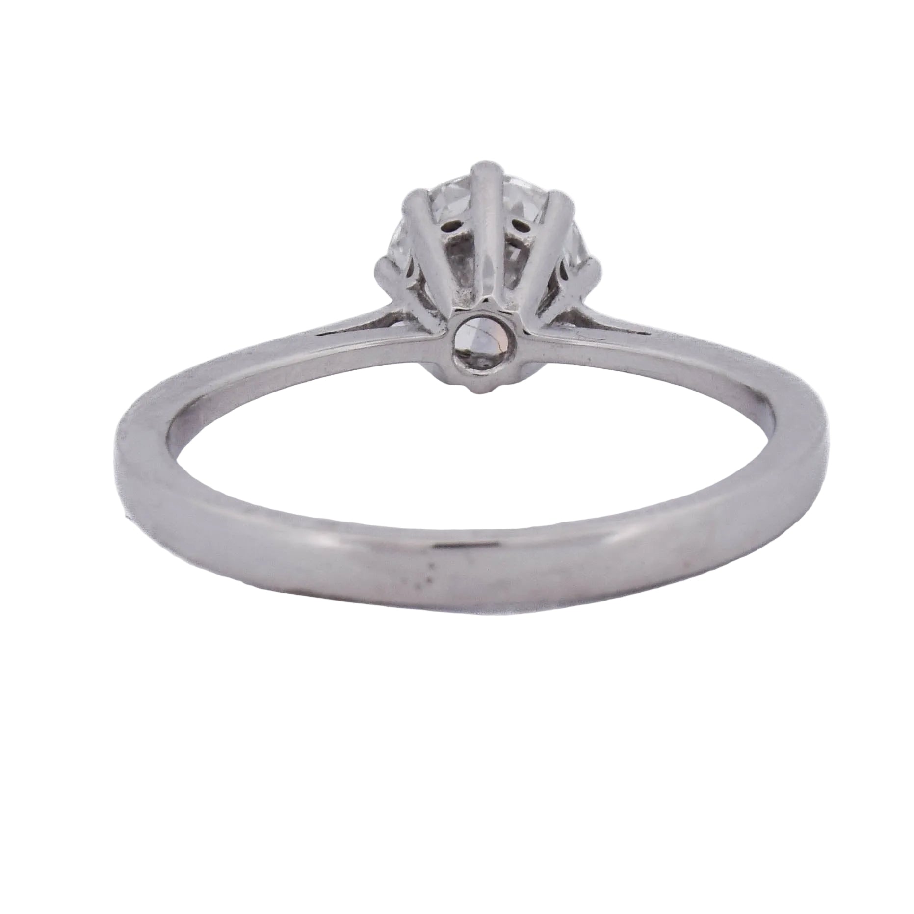 White Gold Solitaire Ring with a Diamond