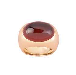 POMELLATO Dome Ring in Yellow gold and Garnet