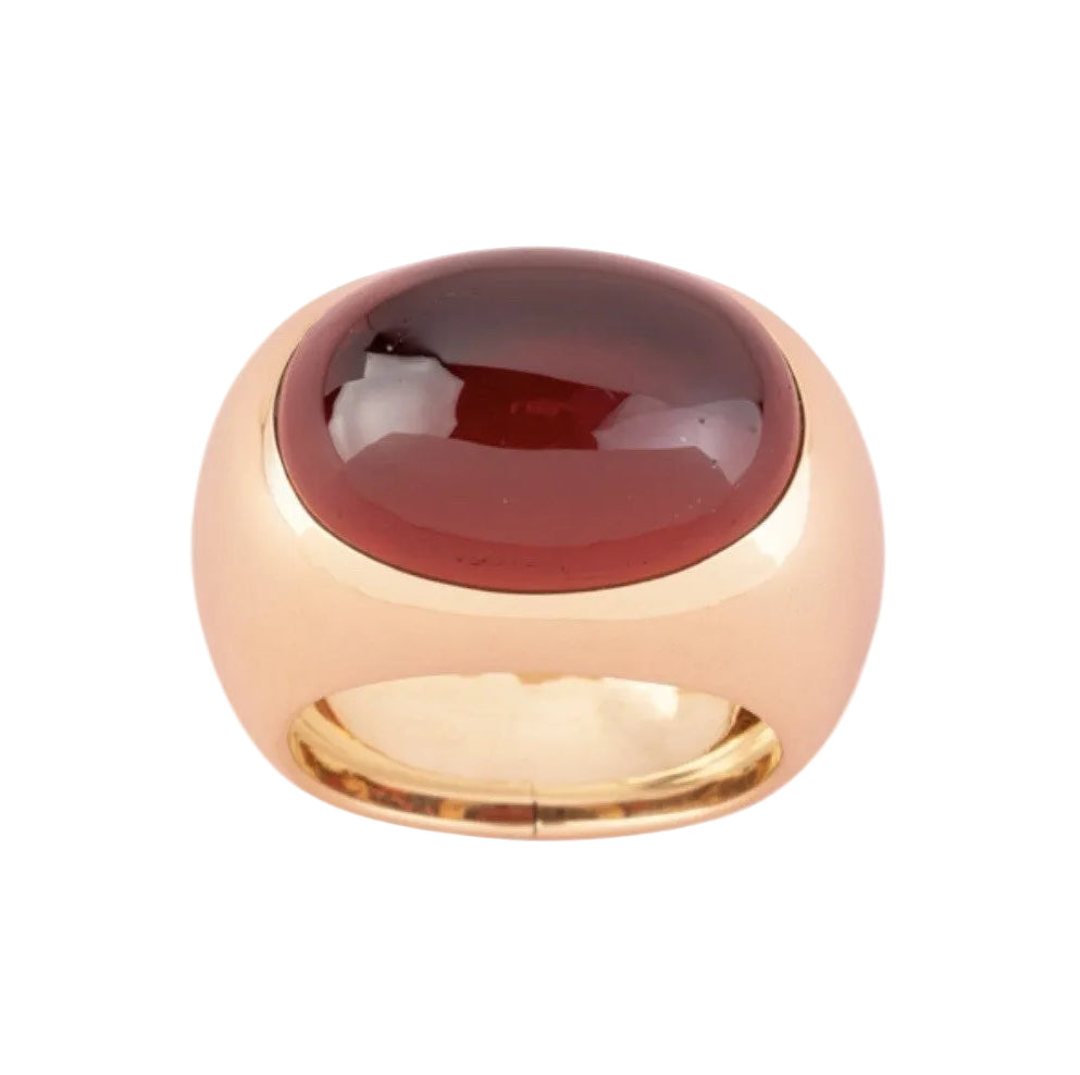 Bague Dôme POMELLATO en or jaune et grenat