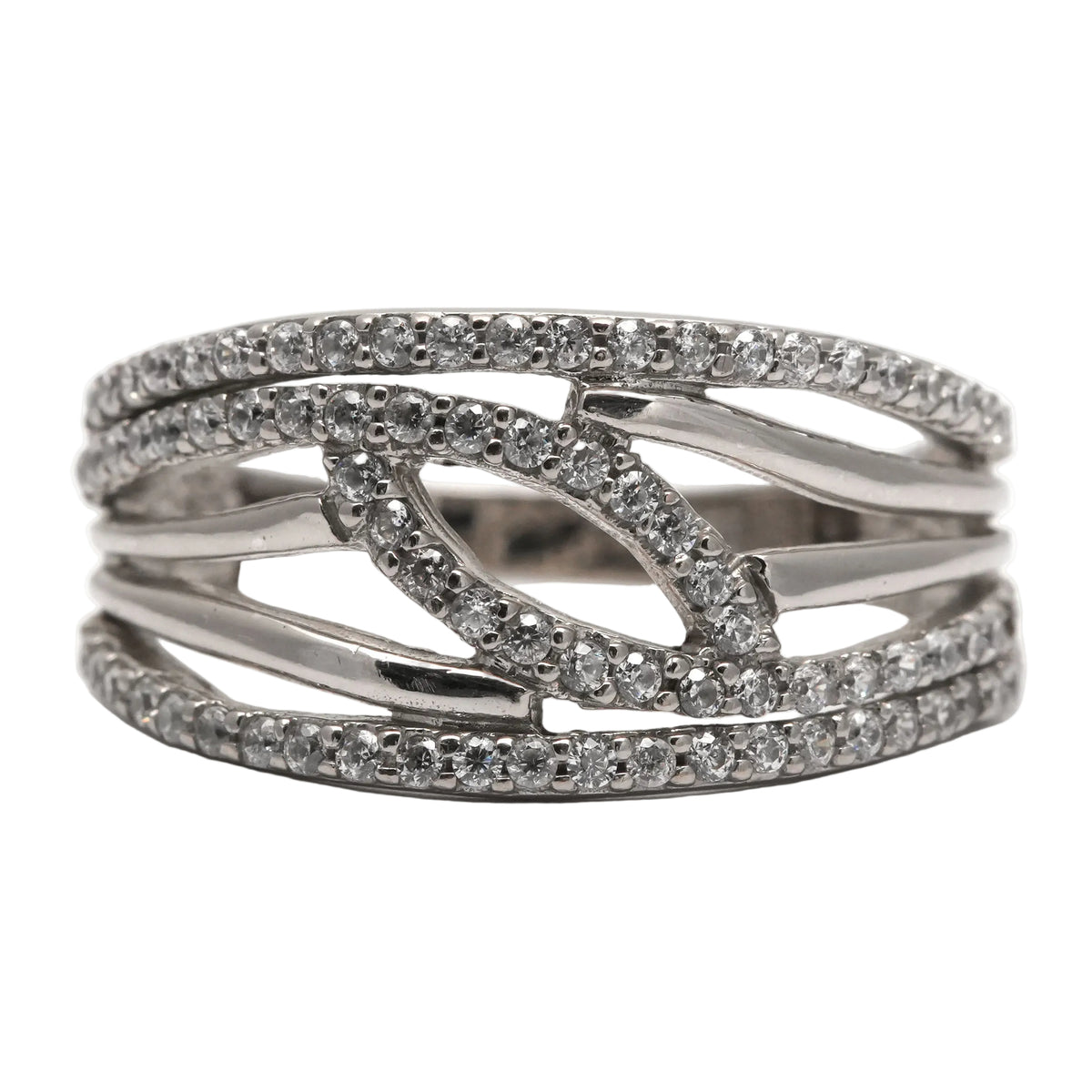 White Gold Diamond Pave Ring