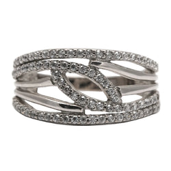 White Gold Diamond Pave Ring